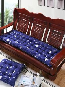 Ghế Sofa Bằng Gỗ Dày Kiểu Cũ Màu Cam Dùng Cho Gia Đình Bốn Mùa Có Đệm Ghế Sofa Bằng Vải Polyester Chống Trượt