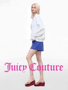 Juicy Couture | Loose Fit Drawstring Blue Womens Shorts