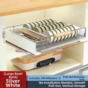 Stainless Steel Drawer-type Drying Dish Rack