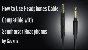 Geekria Audio Cable for HD 560 S HD599 HD598 HD558 HD518 HD400 PRO HD8DJ HD6DJ Headphones 2.5mm Jack AUX Replacement Stereo Cord