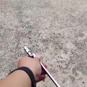 360° Swivel AC Cleaning Wand Adjustable Pressures Washer Lance Extension Pole for Cleaning Vehicle Patio Fence Garden Tool