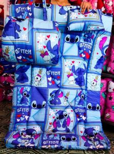 ที่นอนเด็กอนุบาล ลายตูน น่ารักๆ🧺🧸 ที่นอนสำหรับเด็กอนุบาลมีหมอนในตัว หมอนถอดชักได้ 🌟🦋💙