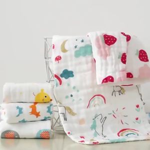 Cartoon Designed Cotton Towel for Kids & Adult 25x50cm Newborn Washcloth Handkerchief