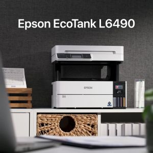 [Total 5 Years Warranty + Free 2 Ink Bottles 08 SEPT] Epson EcoTank L6490 A4 All-in-One Wireless Duplex Ink Tank Printer with ADF