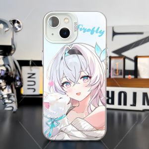 Starry Railroad Lantern Phone Case Compatible with Apple 16 Silver Color Bird Xiaomi 14 Kavka Redmi K70 Iqooneo9 Silver Wolf Oneplus Ace3 Accessories