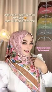hijab segitiga instan nashita\hijab lebaran terbaru\krudung printing motiv mewah elegan viral 2025\hijab instan oval jersey sublime