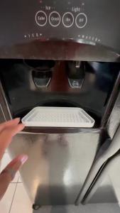 2 Pack Refrigerator Drip TrayFridge Drip Tray Silicone Spills Water Drip TrayCuttable Protector Refrigerator Drip Catcherfor GEWhirlpool Samsung Water Dispenser Pan Drip Tray Grey (Grey)