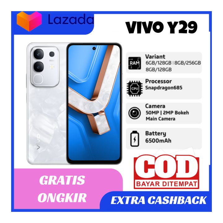 Hp Vivo Y28 NFC RAM 8GB+256GB batrai 6000mah cam 50mp imei