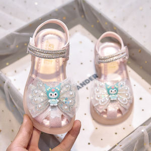 KUOBURENSHENG | Glowing Cartoon Princess Girl Sandals Soft Bottom