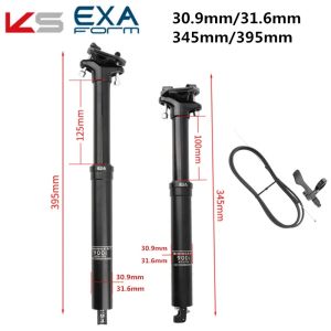 KS EXA Wire Control 900i Seat Post Lift Seat Tube 30.9mm 31.6mm Inner Cable 345 395 445 498mm Hydraulic Telescopic Seat Post For MTB