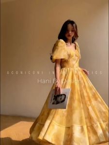 Đầm thiết Kế In Hoa Độc Đáo Đính Đá Sang Trọng Vh122