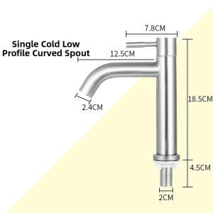 FENGHONGTAO | 304 Stainless Steel Faucet Single Hole