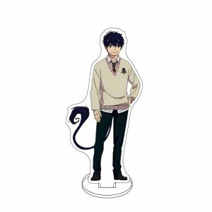 Bandai | 16CM Blue Exorcist Anime Figure - Okumura Rin & Yukio Với Shiemi Acrylic Stand Đồ Trang Trí Cosplay Dành Cho Người Sưu Tầm