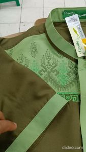 Koko Pria Dewasa Bordir Kombinasi Lengan Pendek Koko Eternity Atasan Muslim Terbaru Koko Baju COD
