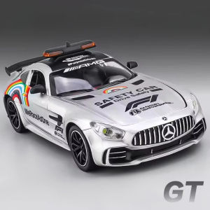 1:24 GTR F1 Safety 300SL Sport Car Model Toy Alloy Diecast Sound Light Shock Absorption Miniature Vehicle Models Collection Gift