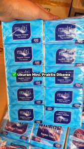 Tisu Multi Pop Up 200 Sheet (10 PACK) – Tisu Wajah & Makanan Hemat & Higienis