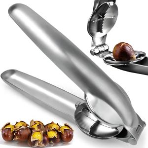 Chestnut Opener Nutcracker Clip 304 Stainless Steel Walnut Pecan Filbert Kitchen Macadamia Pistachio Nut Cutter Knife