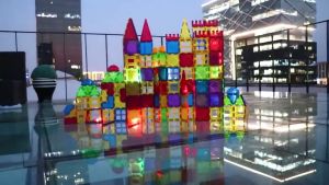 Romboss 106PCS Magnetic Blocks Magnetic Tiles Building Blocks Kids Magnet Toys Set 3D Building Blocks Christmas Gift for Toddler Boys