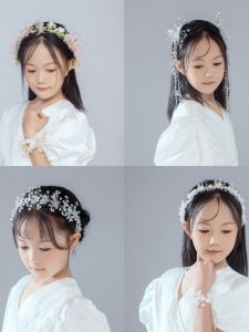 Princess Style Hair Accessories Korean Style Dance Wedding Dress Accessories Childrens Crown Hairband Fairy Tale Girls
