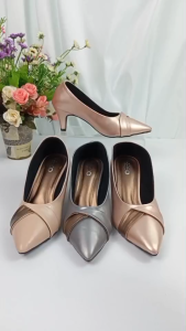 OXXO รองเท้าคัทชู รองเท้าทำงาน รองเท้านักเรียน ส้นสูง 2 นิ้ว หนังพียู หนังนิ่ม สมิติเพื่อนๆ น้ำหนัก SM3401