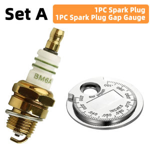 Yitong BM6A Spark Plug Kit Including Gap Gauge Suitable For Chainsaw Hedge Trimmer Grass Cutter 2 Stroke Small Garden Engine