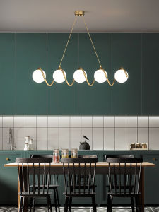 ZHENMEIJU | Creative Nordic Modern Minimalist Brass Pendant Light for Dining Bar