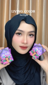 SOFTLENS TWILIGHT NORMAL MINUS (-0.50 SD -6.00) LIVING COLOR BY IRISLAB DIA 14.2MM FREE LENSCASE