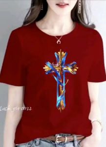 (COD)KAOS ATASAN SALIB / KAOS ONECK COTTON COMBED WANITA