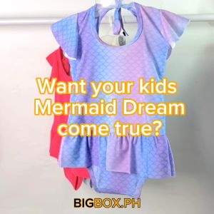 BigboxPH Kids Swimsuit with Sleeve for Girls 3-12 Years Old