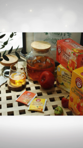 Teekanne Spanish Orange Tea - 20 Fruit Tea Bags (44g) - Apple and Orange Infused Tea - Sweet Sour Bitter and Spicy Herbal Blend - Ships from Korea