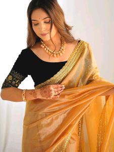 New Arrival A Beautiful Party wearing Tissue silk saree [pre order 5 days]