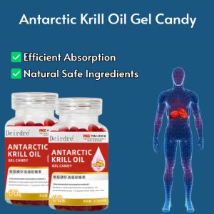 【Efficient Absorption/Natural Safe Ingredients】Antarctic Krill Oil Gel Candy Astaxanthin Supplements Norwegian Krill Oil Omega-3 Heart and Brain Support Supplement Omega 3 Softgels