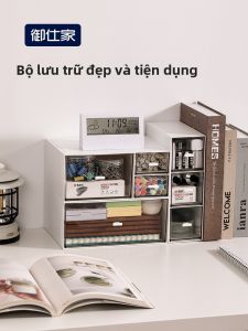 YUSHIJIA | Transparent Acrylic Drawer Organizer for Office Desk Stationery and Cosmetics