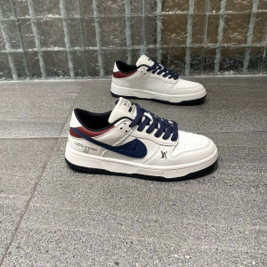 Casual Mens Flat Bottom Board Shoes 2025 New Style Matching Color Student Genuine Leather Leisure Sports Shoes round Toe