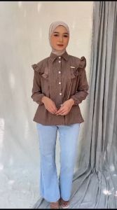 Inara Baju Atasan blouse cringkel airflow wanita remaja dewasa model terbaru