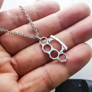 2026 Vintage Fashion Brass Knuckles Dangle Drop Earrings for Women Punk Goth Gothic Jewelry Accessories Wholesale