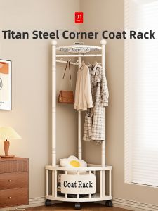 ZHIFAN | Space-saving Wall Corner Wardrobe Coat Rack