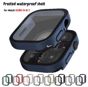 Tempered Glass Film Integrated Waterproof Case for Apple Watch Ultra 3 / Ultra 2 / Ultra 1 49mm 45mm 44mm 41mm 40mm lWatch Series 11 10 46mm 42mm lWatch Series 9 8 SE SE2 7 6 5 4 Strap Apple Watch Tempered Glass Film Integrated Protective Case