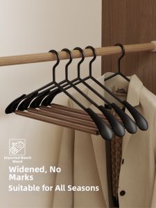 XUANG | Anti-Slip No-Mark Wooden Hangers for Home Use