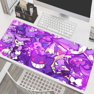 Bandai | Mouse Pad Pokemon Gengar Office Laptop PC Computer Gamer Kawaii Gaming Accessories Mousepad Keyboard Desk Mat Carpet Table Pad