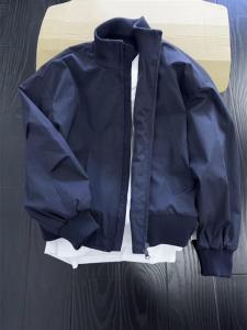 Boys Stand Collar Quilted Baseball Jacket