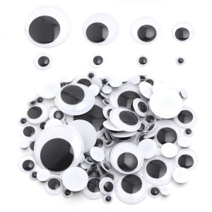 50-500pcs DIY Movable Eyes Simulation Animal Eyeball Black White Color Doll Eye Kindergarten Children Craft Suppli