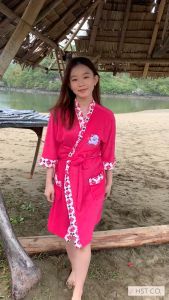 Kimono Handuk Dewasa Motif Bear Gemoyyy