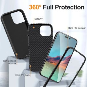🔥Giao hàng 24 giờ + cá tuyết🔥Thích hợp cho iPhone 13 14 15 Pro max 11 12 Pro max 6 6S 7 8 Plus SE 2022 x XS XR vỏ điện thoại hấp thụ sốc nắp lưng chống rơi và chống trượt