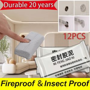 🛠Never divulge🛠Waterproof SealantPlaster Ceiling Hole RepairWall Hole Sealing150g12pcs Waterproof Windproof SealantKitchen Bathroom Pipe MudLubang DindingWall Hole Sealing Mud密封胶坭