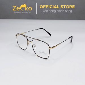 Gọng kính cận nữ Zecko EGC21 gọng kính kim loại tròng đổi màu chống ánh sáng xanh tia UV