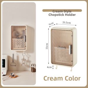 CHIZHIDU | Wall Mounted Chopsticks Holder Organizer