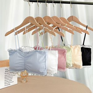LZ59 Teens Bra For Girls bralette tops Pure cotton schoolgirl beautiful back sling small vest tube top girl one-line back three-breas L59Z
