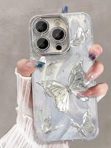 Accessible Luxury Phone Cases: Glitter Lens Protectors & Feather Patterns