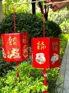 New Mid-Autumn Handmade Lantern DIY Material Kit Portable Paper Rabbit Shaped Lighting for Children Kindergarten Festival Gifts